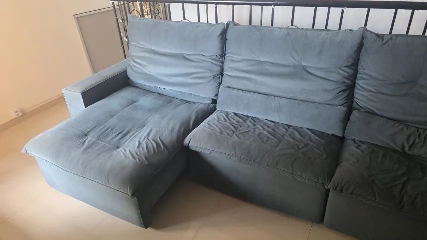 Sofá Retrátil e Reclinável - 3,26 m - Foto 3