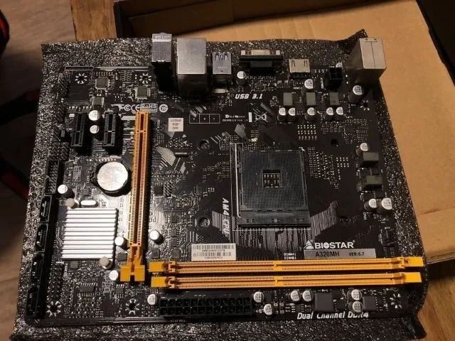 PLACA MÃE AMD A320MH AM4 - Foto 2