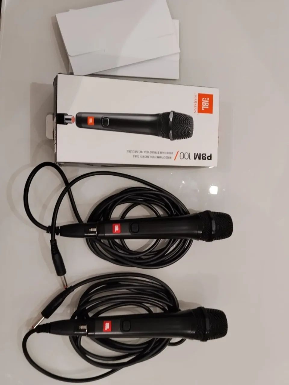 Par de Microfones JBL PBM100 com fio - Excelente estado