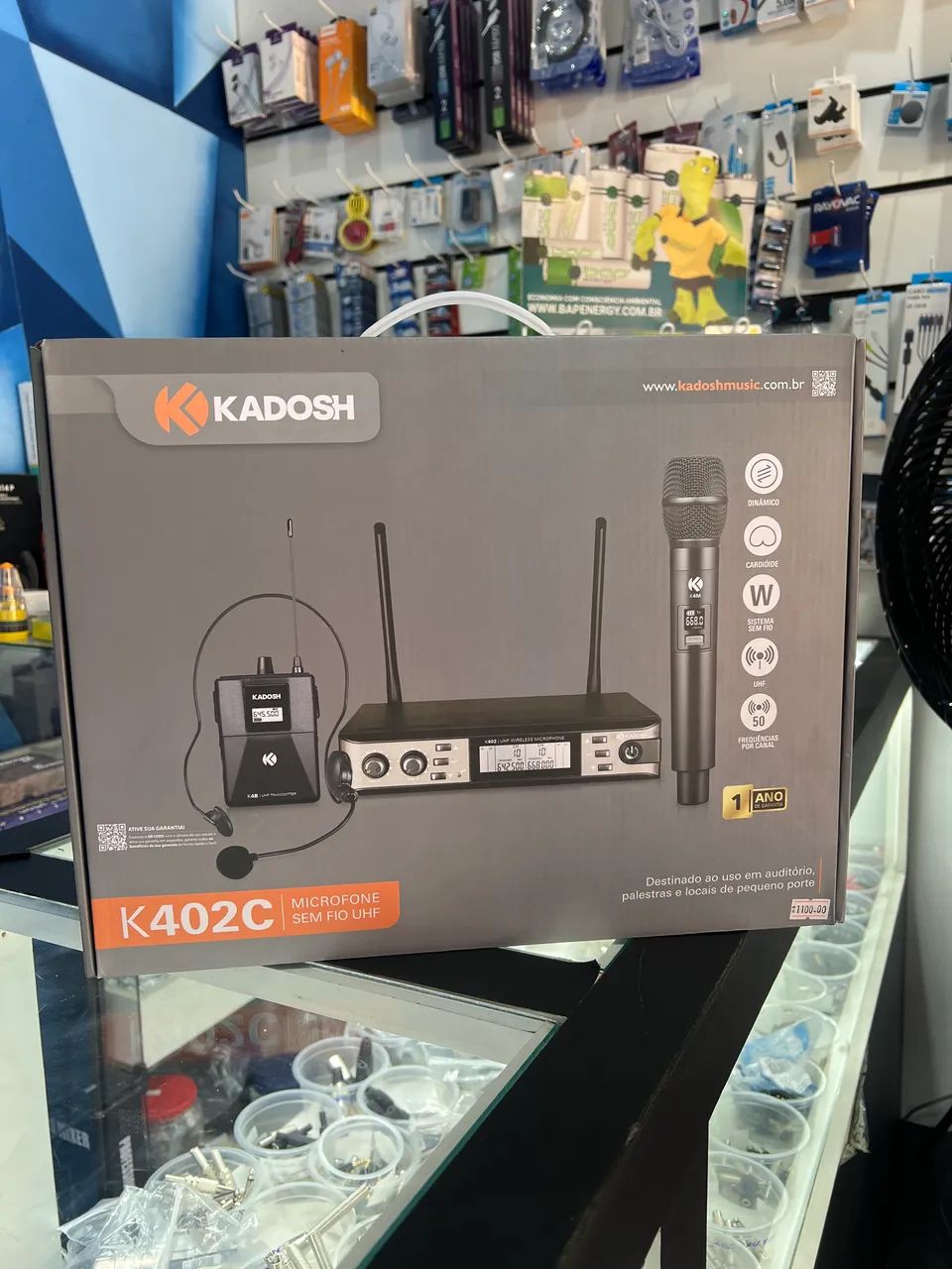 Microfone Kadosh k402c sem fio 