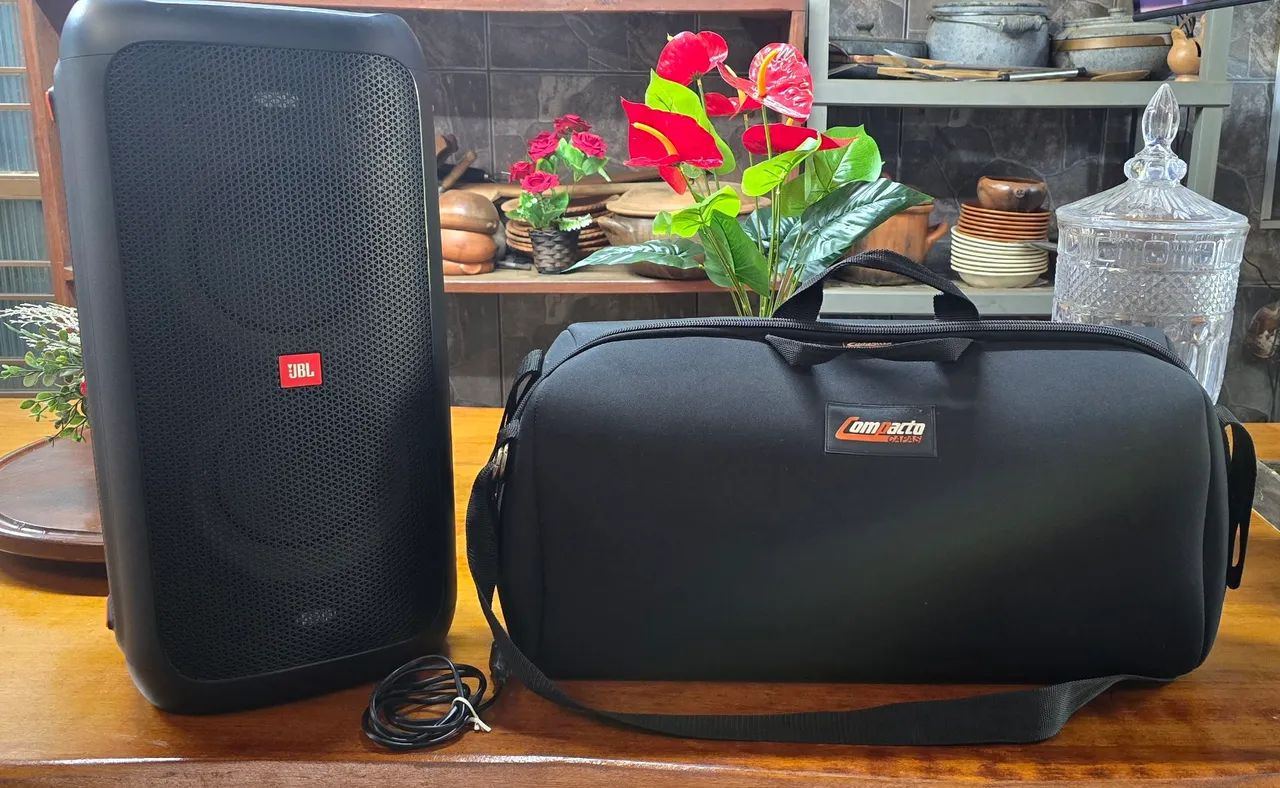 JBL Partybox 100 + bolsa  - praticamente sem uso - Foto 2