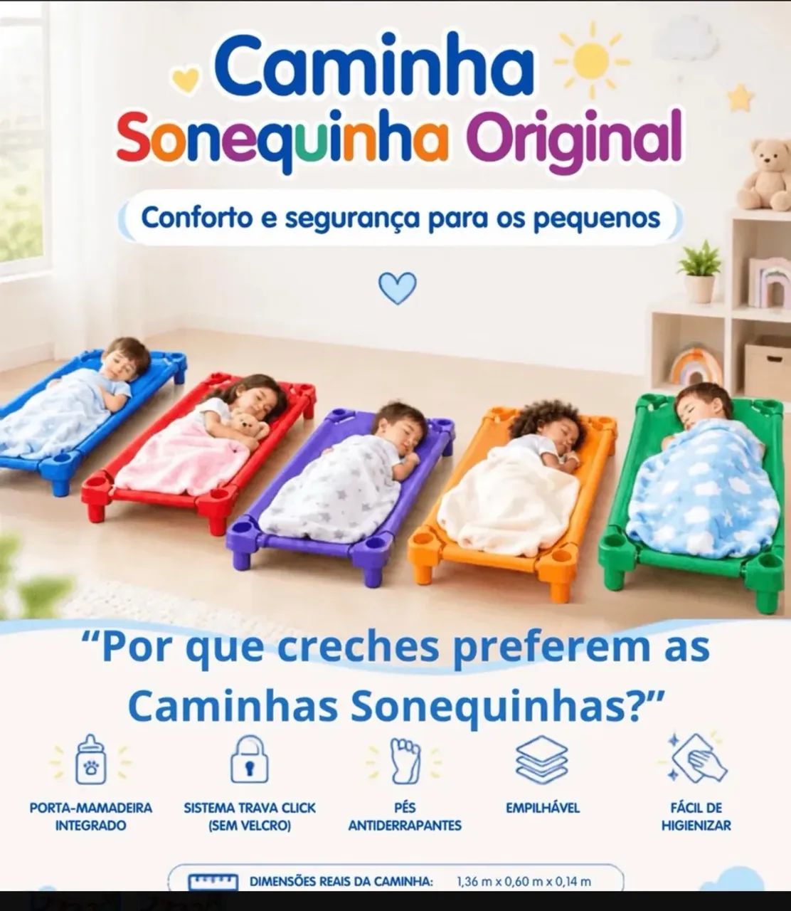 Cama para creche nova 