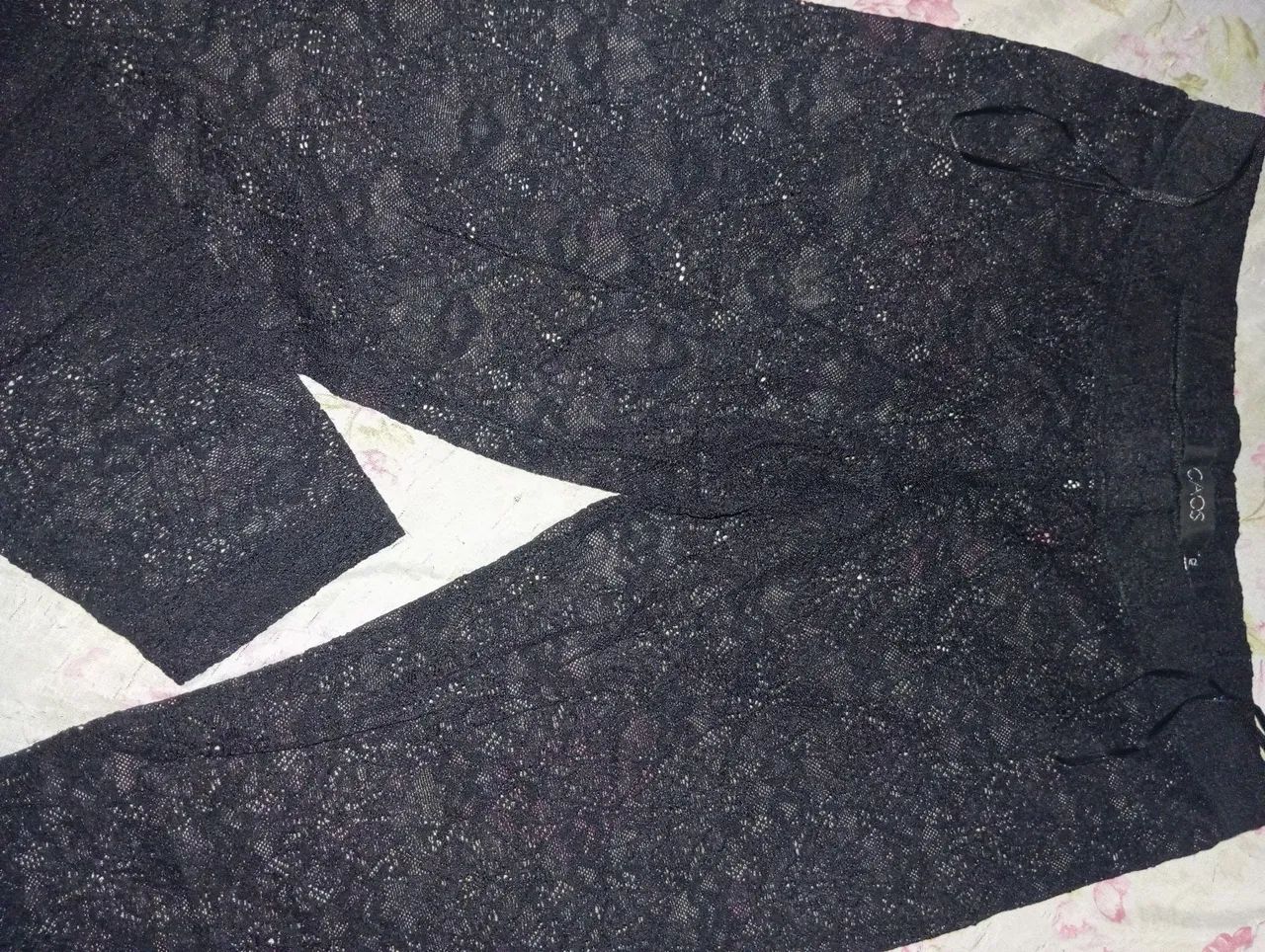 Calça de renda legging da caos 