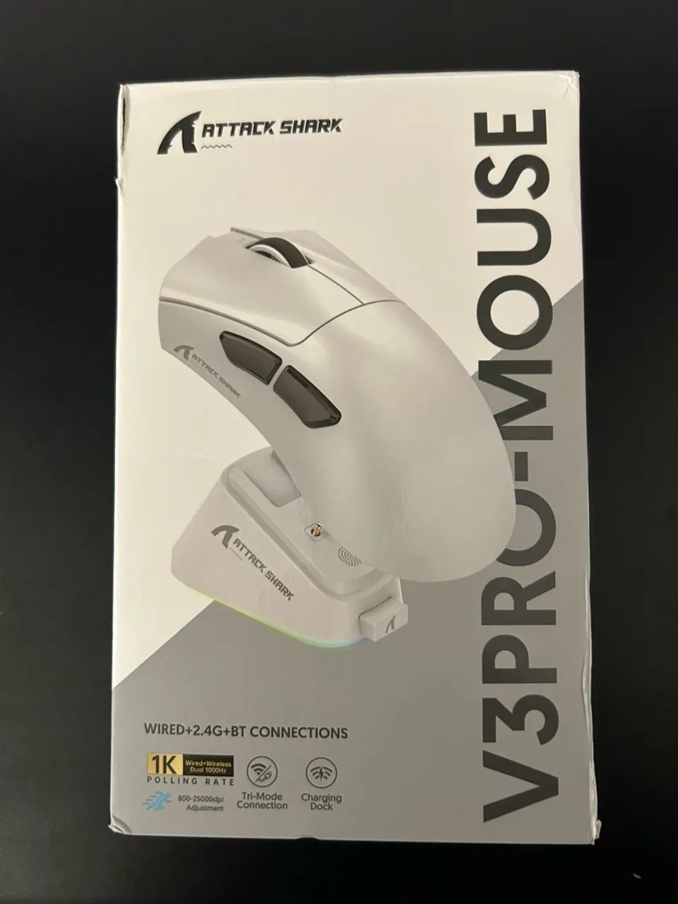 Mouse V3 Pro Attack Shark Cor Rosa - Foto 3