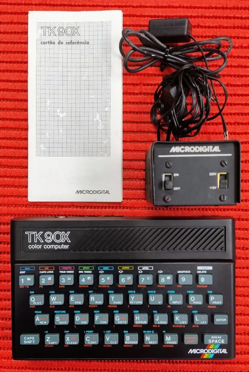 Microdigital TK90X 48K Original Completo | Caixa Isopor e Papelão | Estado de Coleção