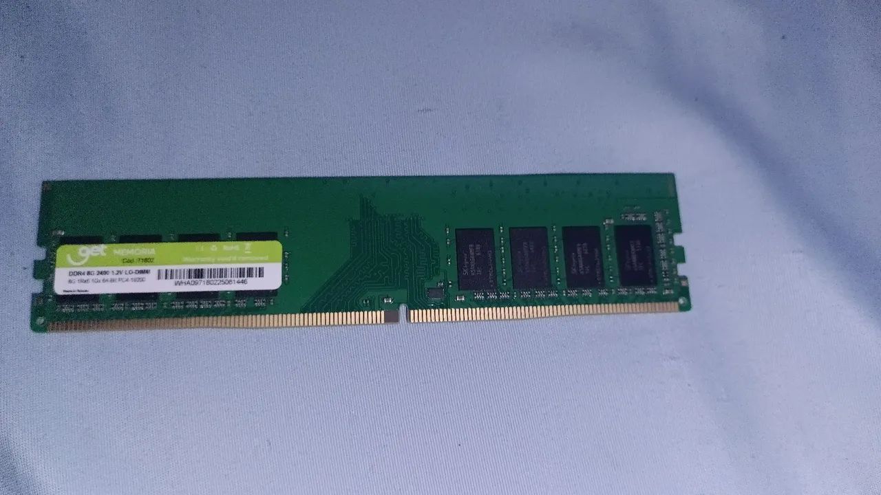 Memória ram DDR4 8GB 2400Mhz com Garantia!