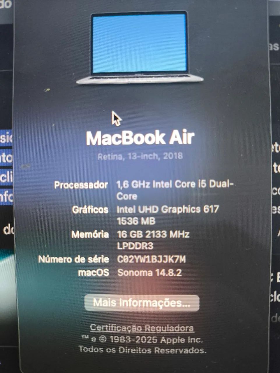MacBook Air 16gb 512ssd core i5 2018 - Foto 2