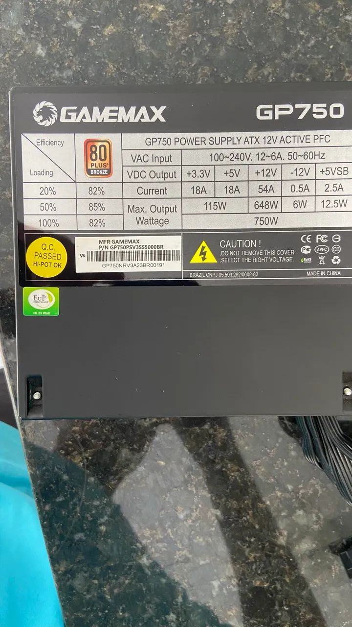 Fonte 750w Gamemax - Foto 3