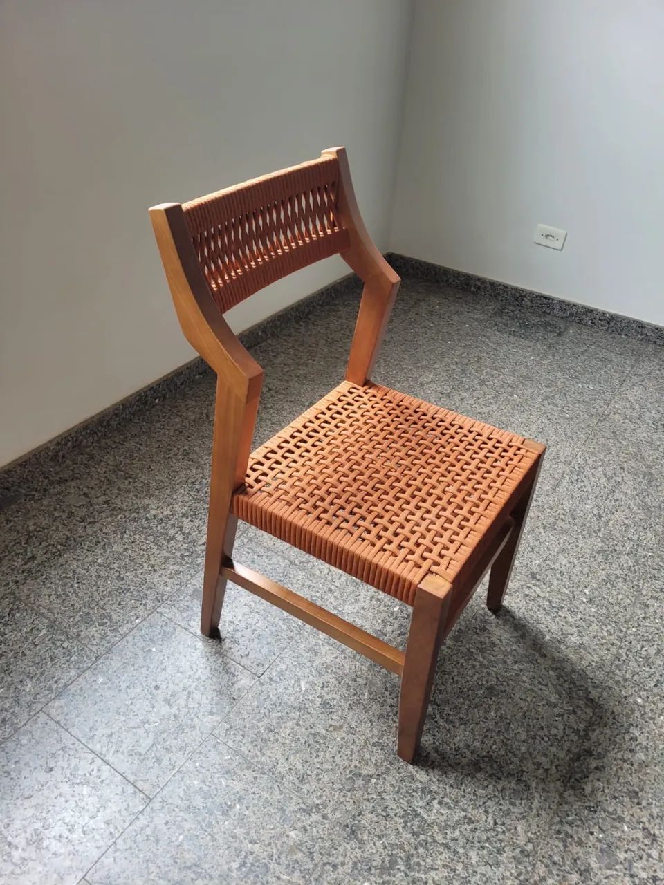 Cadeira madeira com corda náutica  - Foto 2