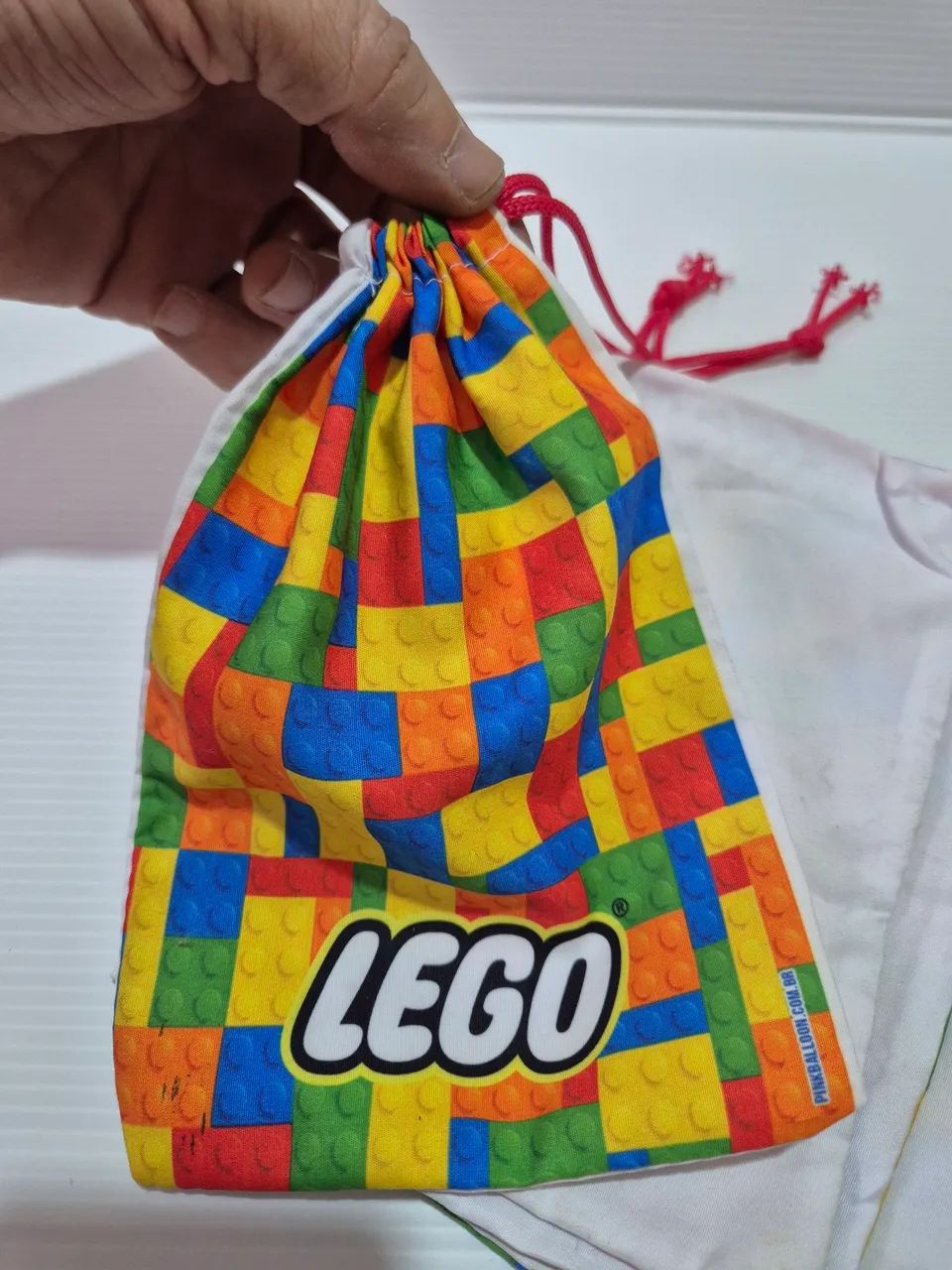 4 Saquinhos Lego, Oficial em Tecido - Foto 3