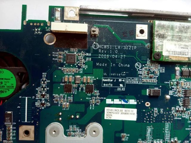 Placa mãe Notebook Acer Aspire 3100 5100 LA-3121P - Foto 3