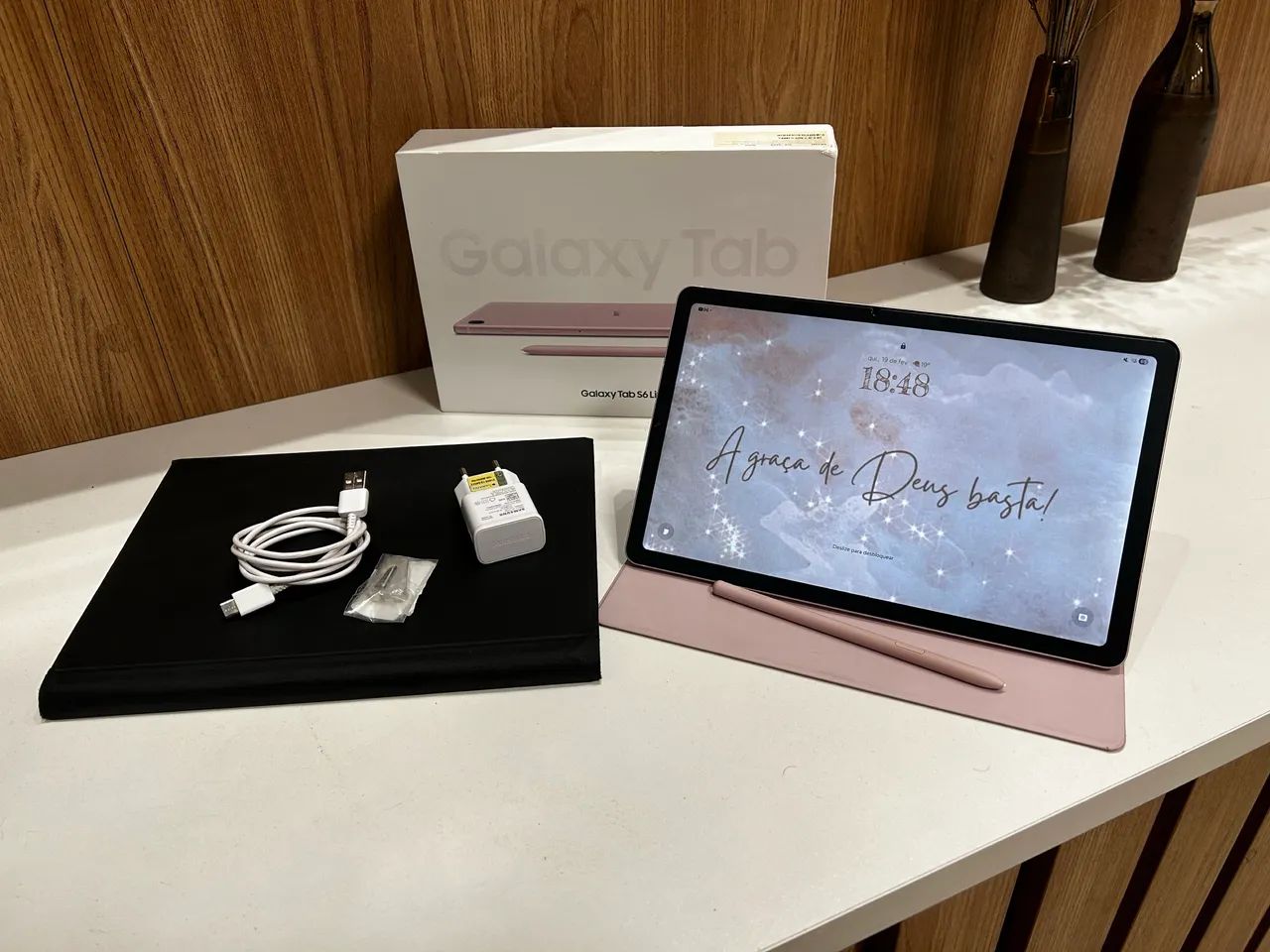 Samsung Galaxy Tab S6 Lite 64GB Rosa com S Pen Original   - Foto 2