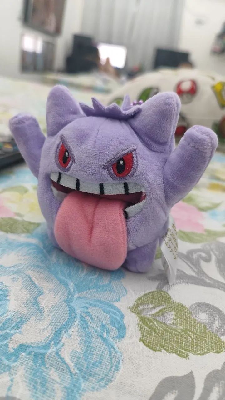 Pokemong Gengar chaveiro pelucia 