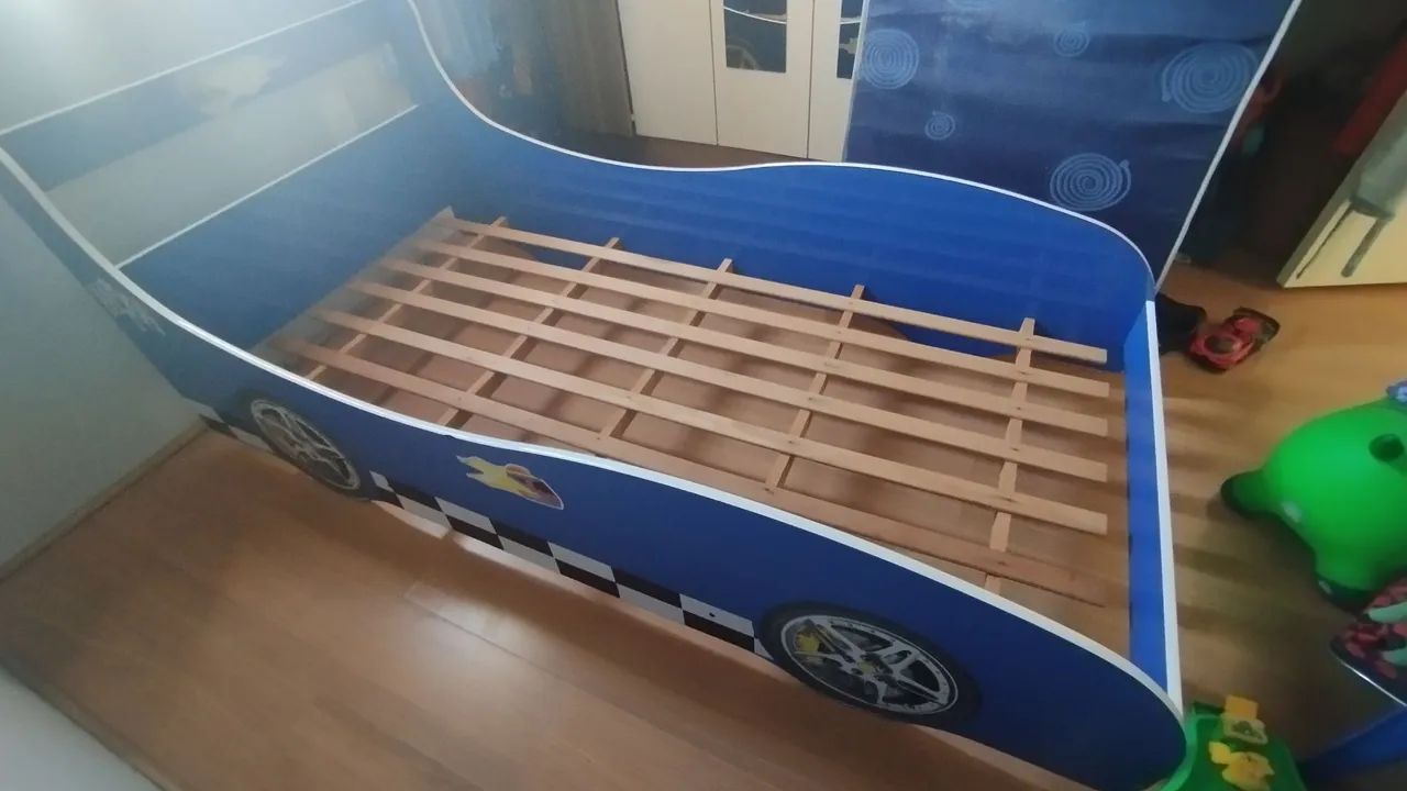 Cama infantil Azul - Carros - Foto 3