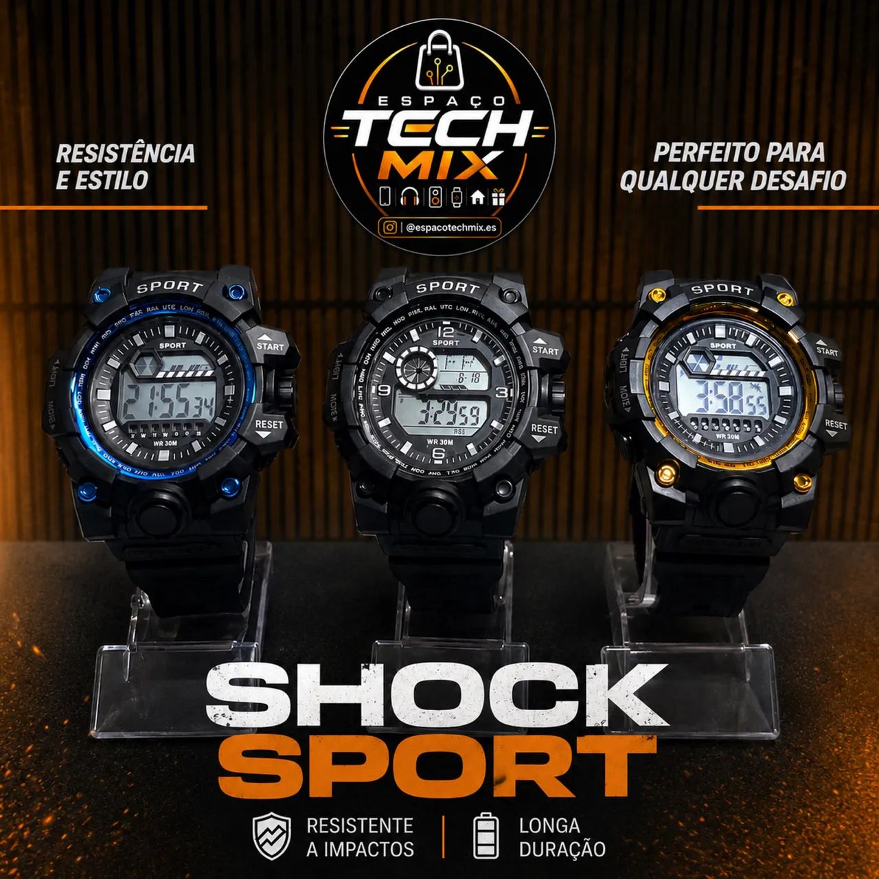 Relógio shock sport