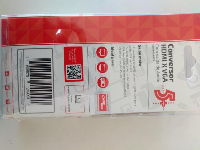 Conversor de HDMI para VGA (NOVO) - Foto 3