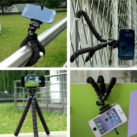 Tripé Flexível Universal Suporte Celular Câmera 25cm Mb84206 - Foto 4
