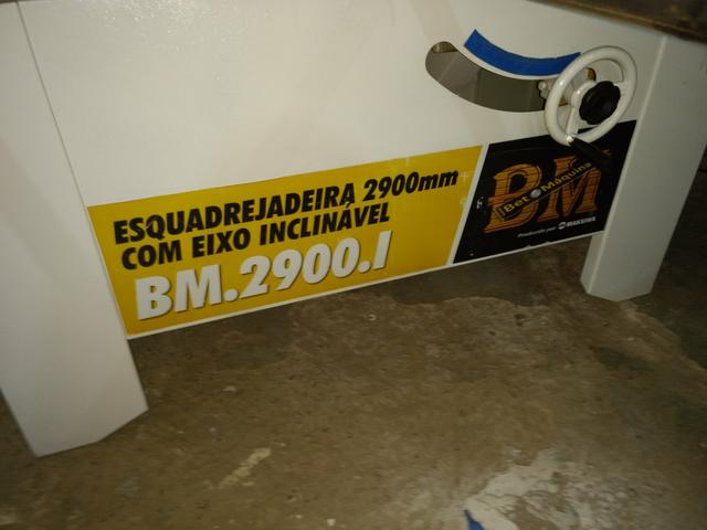 Esquadrejadeira MAKSIWA 2900 milímetros de corte no carrinho eixo enclinavel semi nova - Foto 3