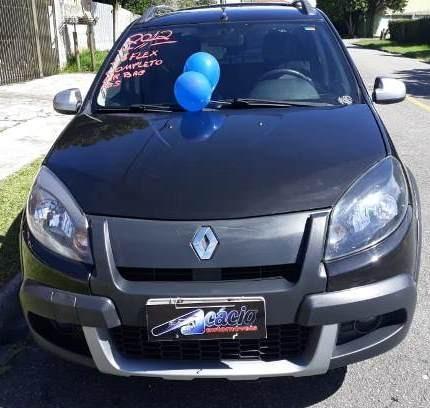 Sandero stepway 1.6, flex, completo, air bag, abs, placa a, rodas - Foto 14