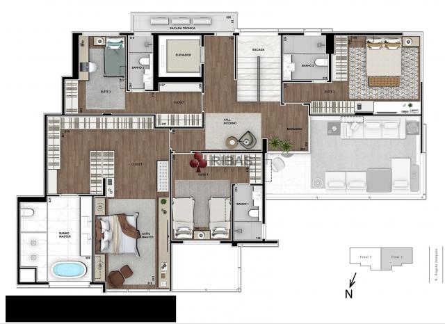 Apartamento à venda com 5 dormitórios em Batel, Curitiba cod:15373 - Foto 15