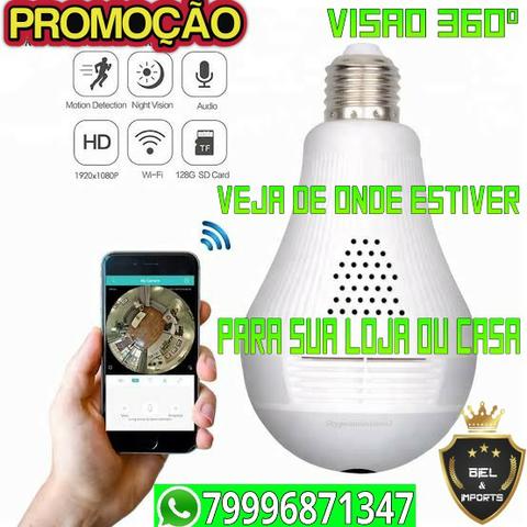 Lâmpada Câmera Espiã Wifi (Filma 360º ) Veja Tudo Promoçao