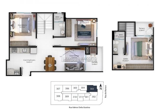 Apartamento à venda com 2 dormitórios em Ingleses, Florianópolis cod:1666 - Foto 6