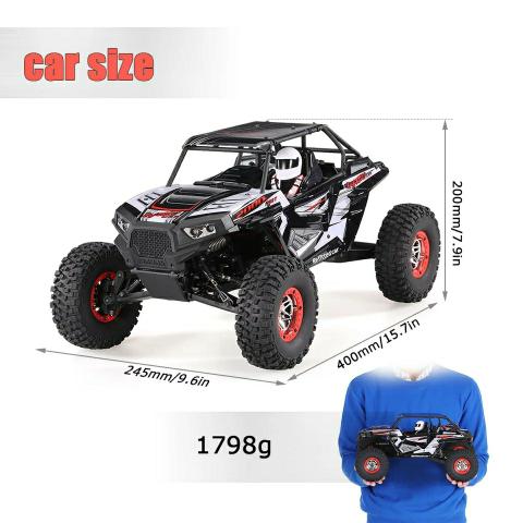 Automodelo elétrico ROCK CRAWLER escala 1/10 completo - Foto 4