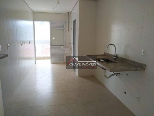 Apartamento com 3 dormitórios à venda, 111 m² por R$ 740.000,00 - Marapé - Santos/SP - Foto 8