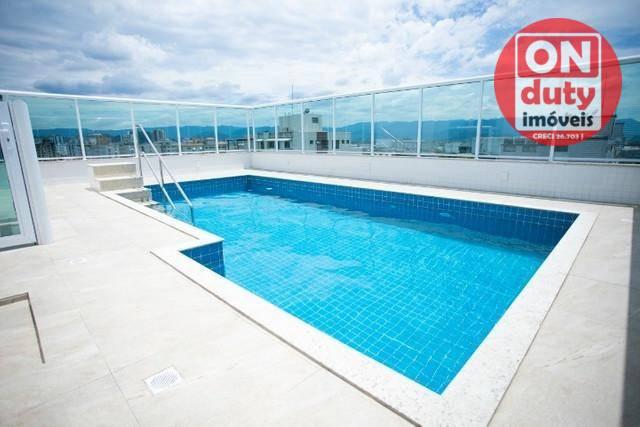 Apartamento Garden com 2 dormitórios à venda, 70 m² por R$ 475.000,00 - Aparecida - Santos