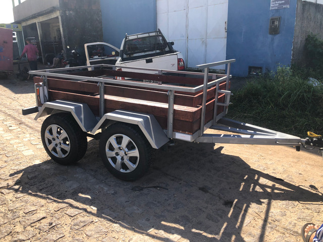 Reboque dois eixos novo