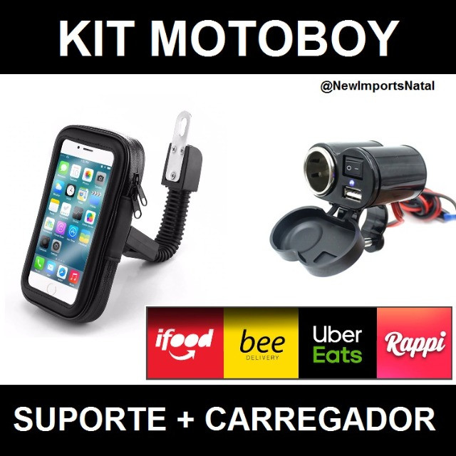 Kit para Motoboy ( Suporte + Carregador )
