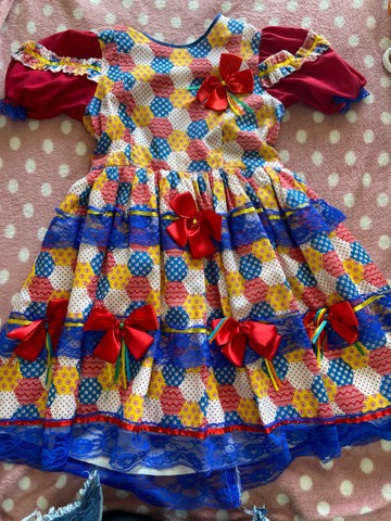Vestido Festa Junina Infantil 6 -10