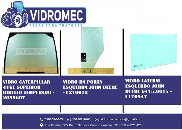 Vidros para Tratores Agrícolas e industriais  - Foto 3
