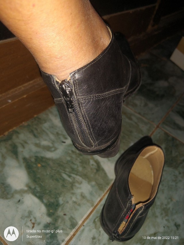 Bota de couro legítimo n°35 - Foto 4
