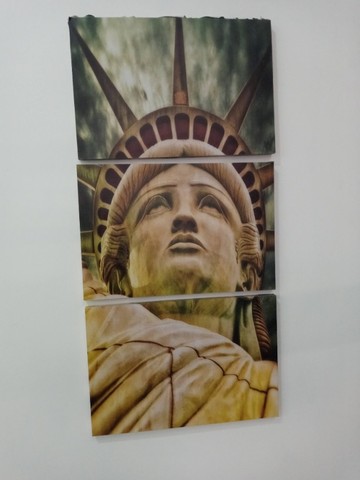 Quadro Decorativo Estatua Liberdade New York Estados Unidos