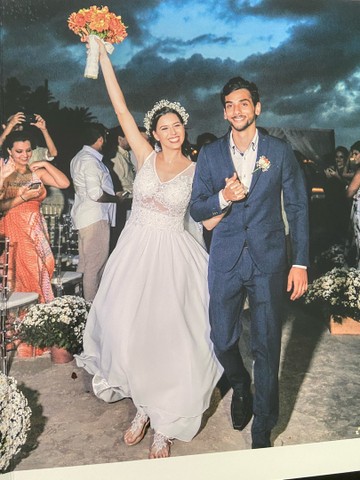Vestido de noiva e véu  - Foto 2