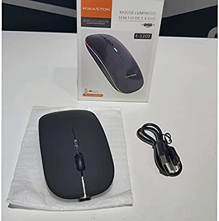 Mouse Sem Fio via Bluetooth Wirelles Recarregável - Foto 2