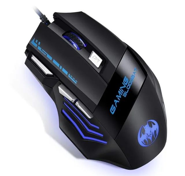 Gaming Blood bat Mouse 7 LED Colors 7 Button - Foto 4