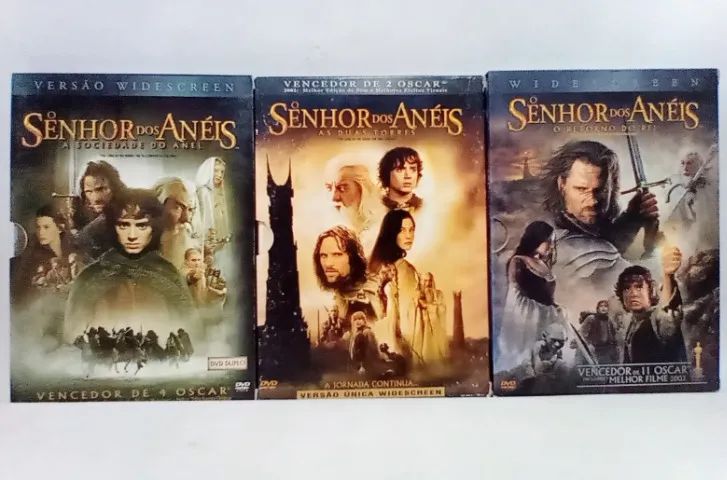 Trilogia Dvds Box Original O senhor dos anéis ( DVD DUPLO) 