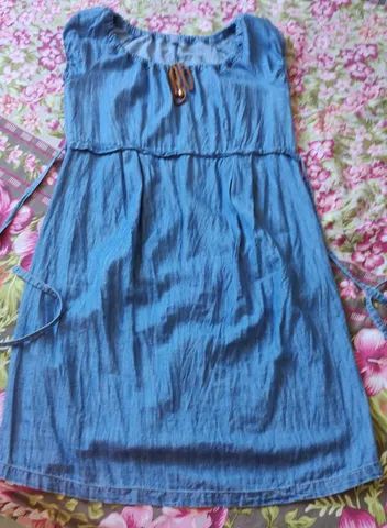 Vestido jeans para gestante (grávida) - Ipatinga 