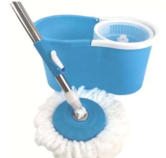 MOP Giratório Esfregão com Balde Capacidade de 12 Litros Limpeza + Refil Extra Rodo z679  - Foto 6