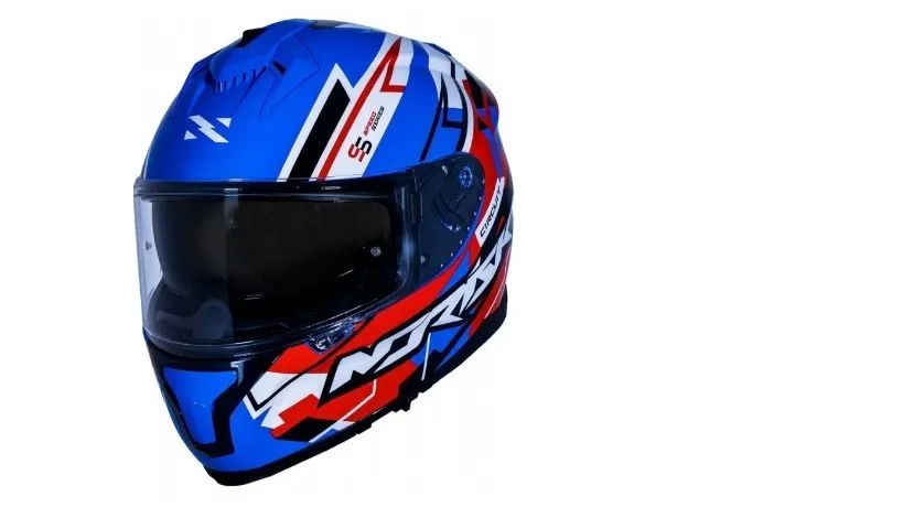 Capacete Norisk Strada Circuit  Blue Red White  - Foto 2