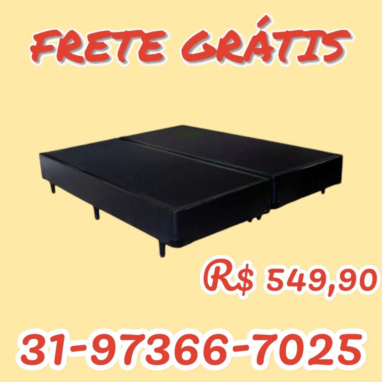 CAMA BOX CASAL BIPARTIDA ( BASE ) DIRETO DA FÁBRICA 