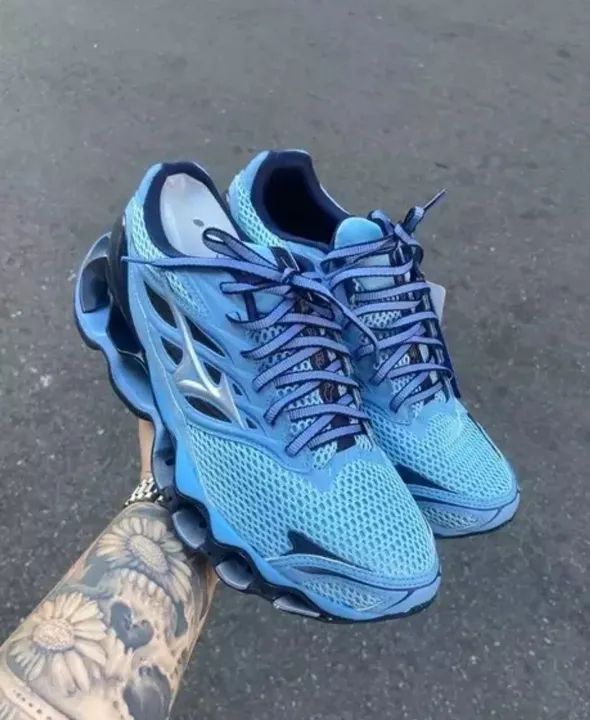 Tênis Mizuno Wave Prophecy 11 Azul Claro