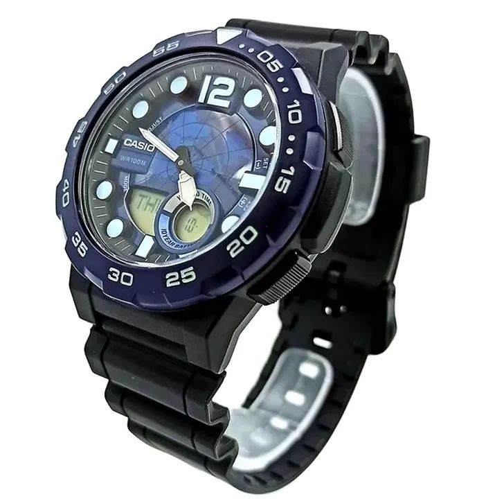 Relógio CASIO Anadigi AEQ-100W-2AVDF - Foto 5