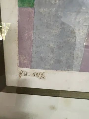 Alfredo Volpi. Gravura original . Numerada e assinada. - Foto 3