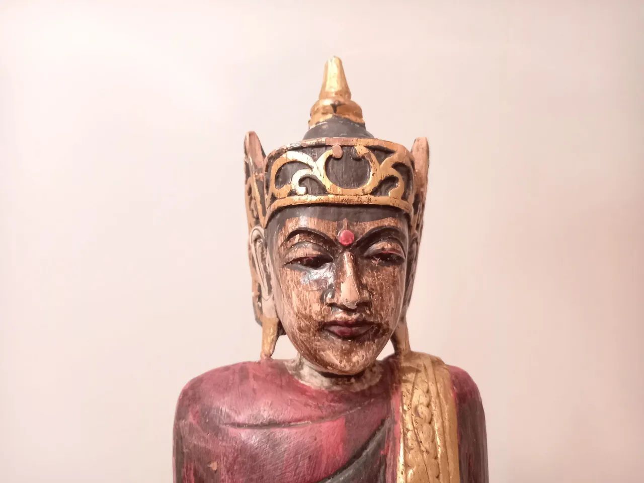 Buda em madeira antigo  - Foto 3