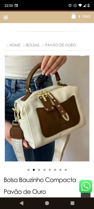 Promoção de natal ! Bolsa baú Pavão de Ouro