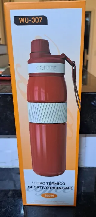 Copo Térmico Esportivo para Café 600ml