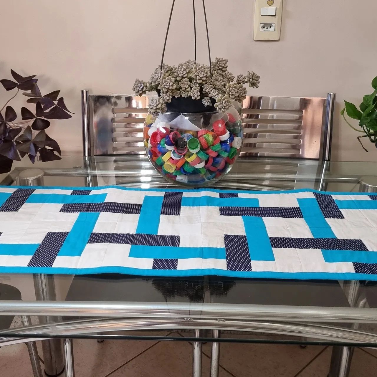 Centros de mesa em patchwork - Foto 2